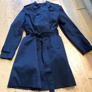 Brooks Brothers trench coat red fleece Sz 6 removable lining EUC